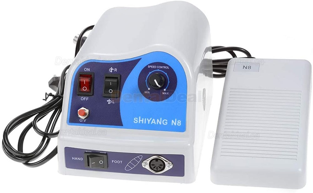 Shiyang N8 Dental Lab Micromotor Polisher Machine 45K RPM Handpiece Fit Marathon